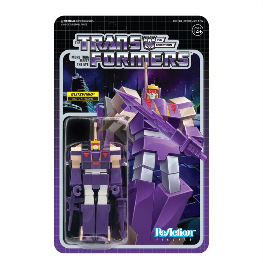 Super7 Transformers Reaction Figure Wave 3 - Blitzwing Action Figure Collectible
