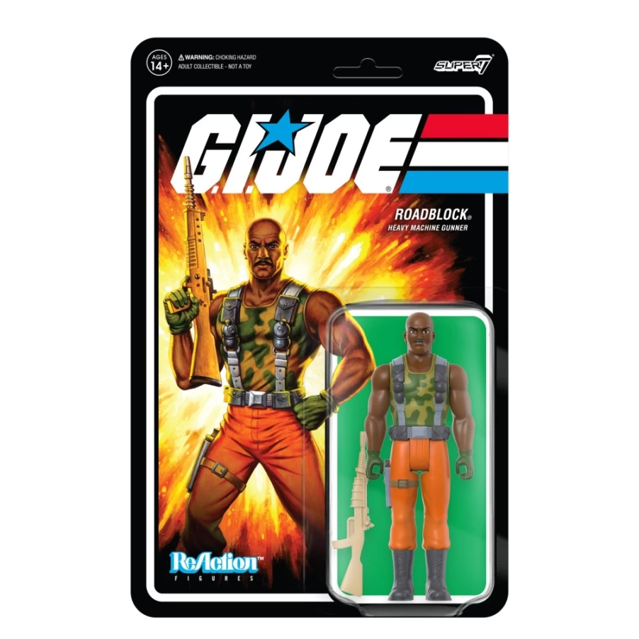 Super7 G.I. Joe Reaction Figures Wave 3 - Roadblock Action Figure Collectible