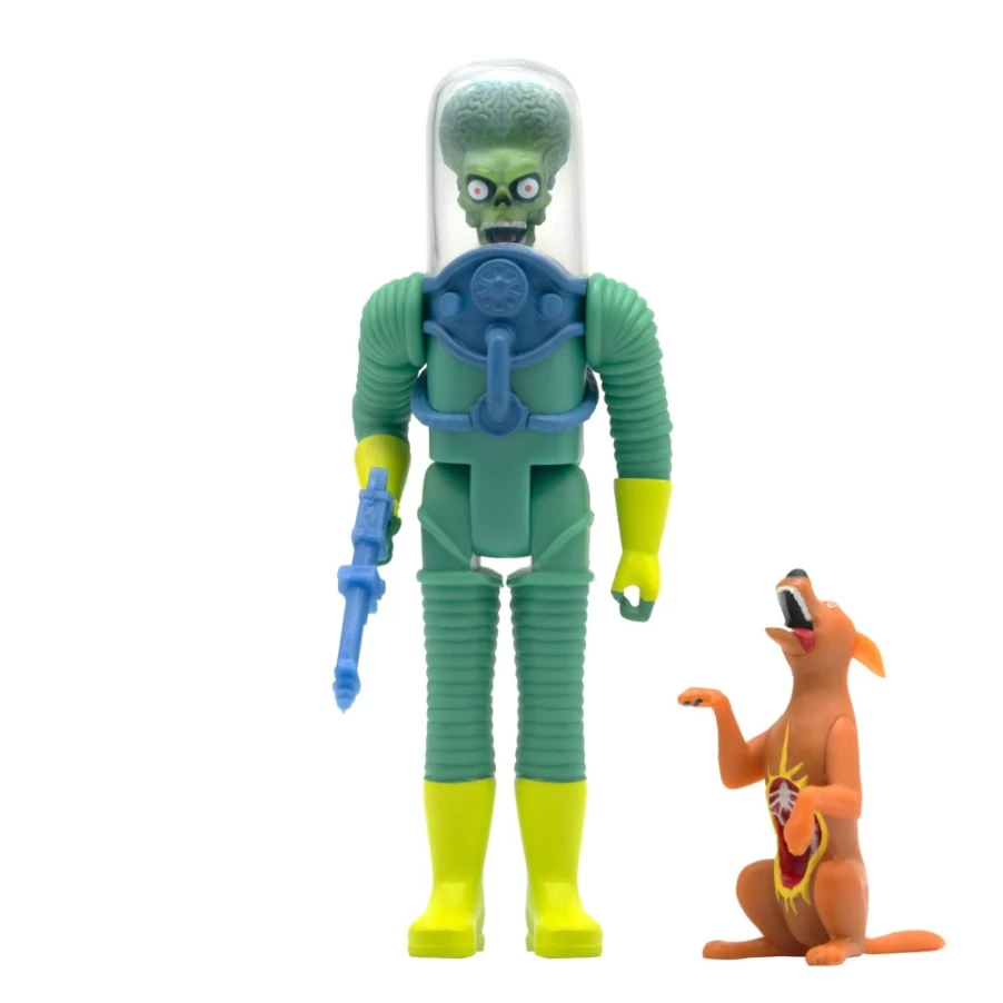 Super7 Mars Attacks Alien Invader Reaction Figure - Destroying Dog Scene Collectible