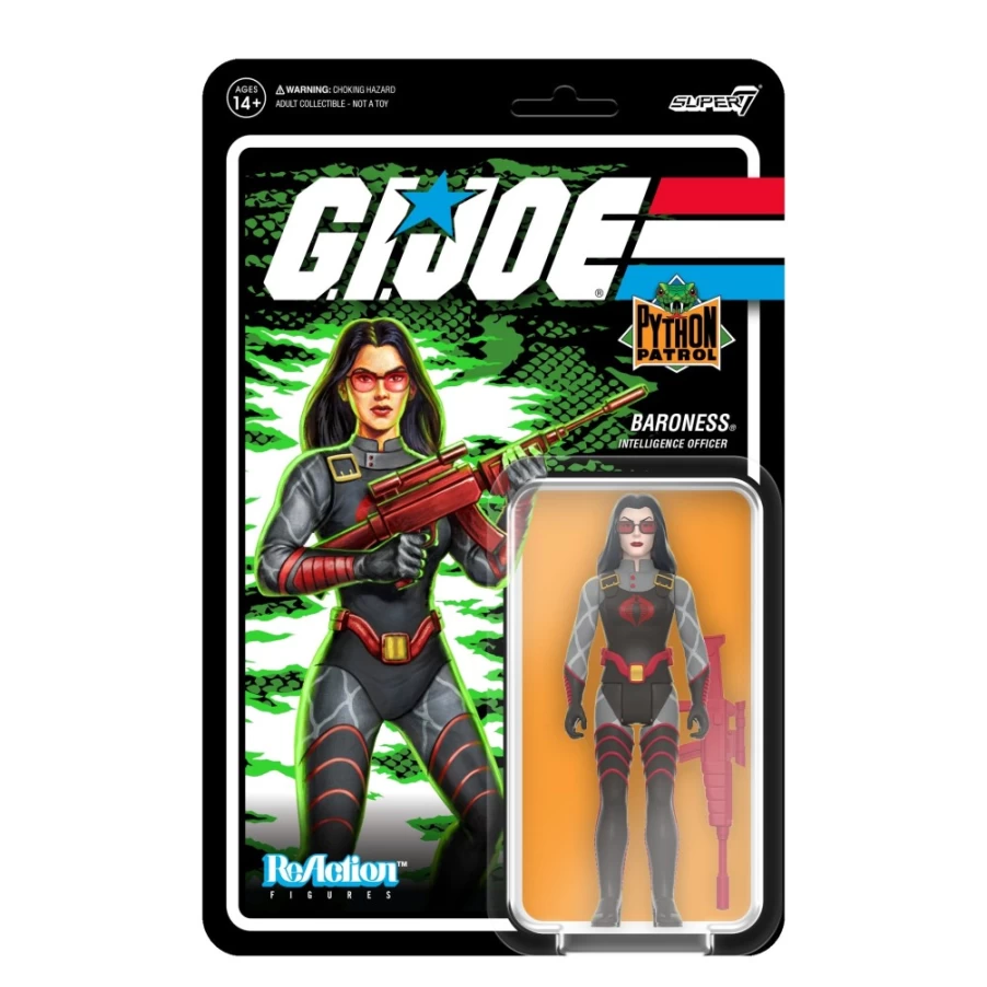 Super7 G.I. Joe Python Patrol Baroness Action Figure - Wave 6 Collectible