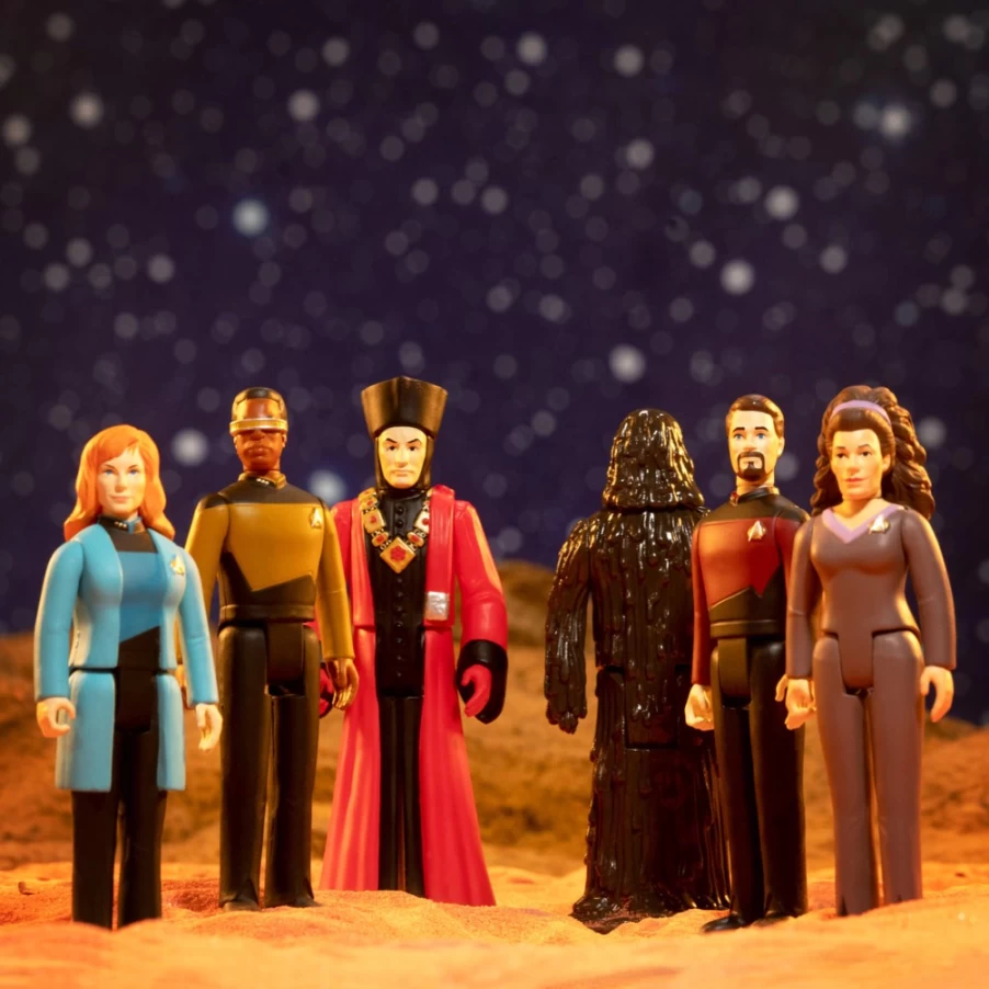 Super7 Star Trek: The Next Generation Wave 2 Action Figure Set - 6-Piece Collectible Figures