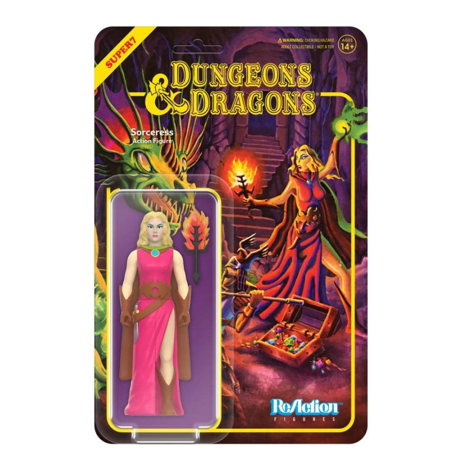 Super7 Dungeons & Dragons Reaction Wave 1 Sorceress Action Figure Basic Box Set