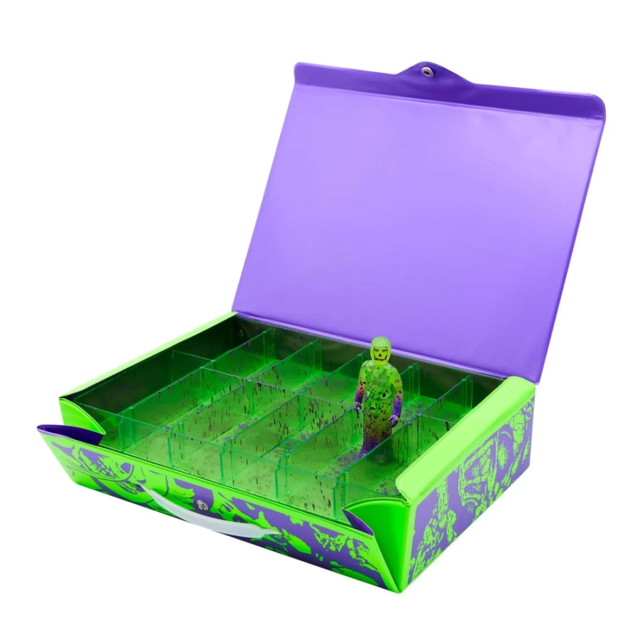 Super7 Misfits Reaction Figures Carry Case With Fiend - Neon Green & Purple Collectible Set