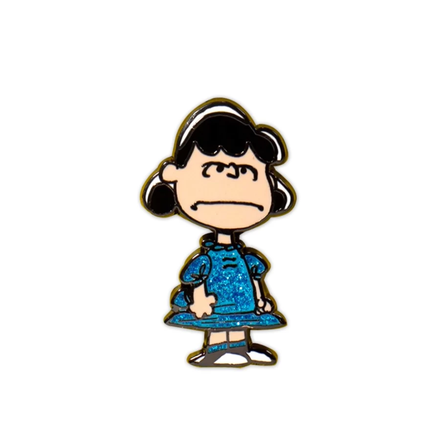 Super7 Peanuts Glitter Lucy Enamel Pin - Angry Lucy Vinyl Figure Collectible