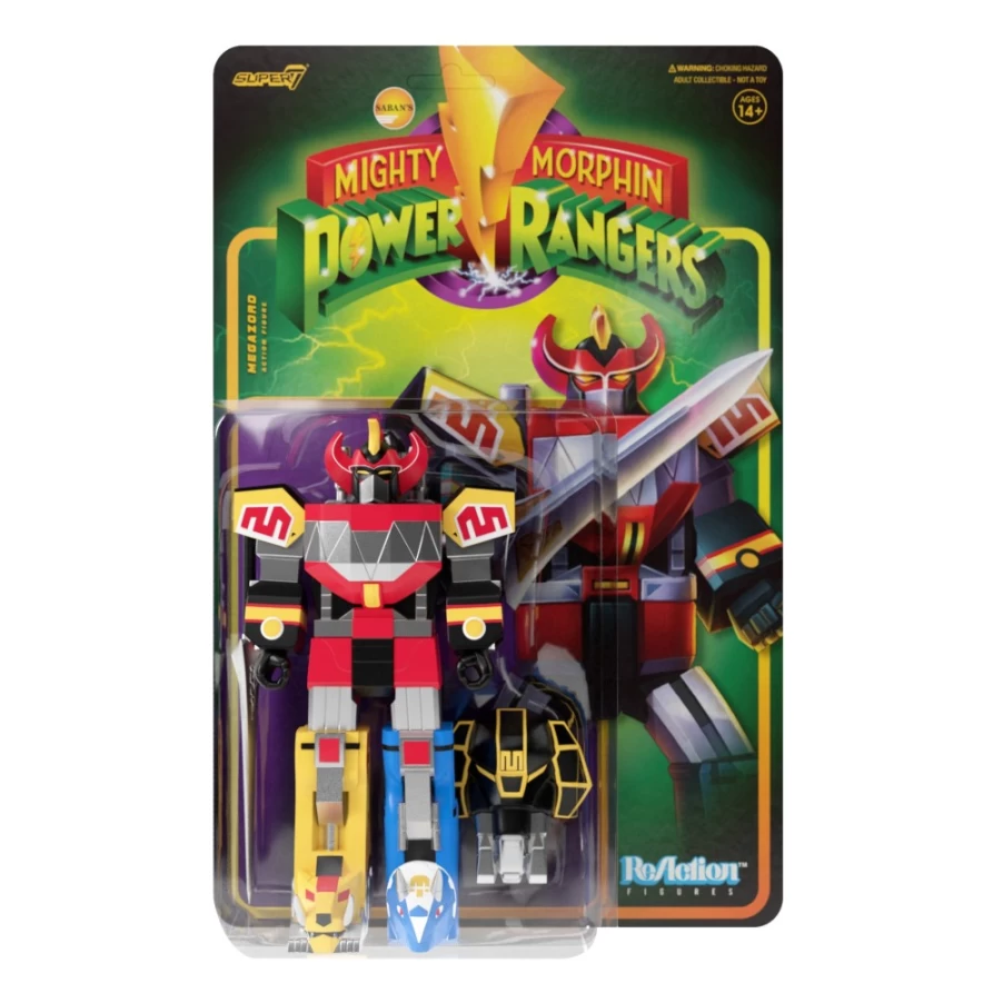 Super7 Mighty Morphin Power Rangers Megazord Reaction Figure - Wave 1 Collectible Action Figure