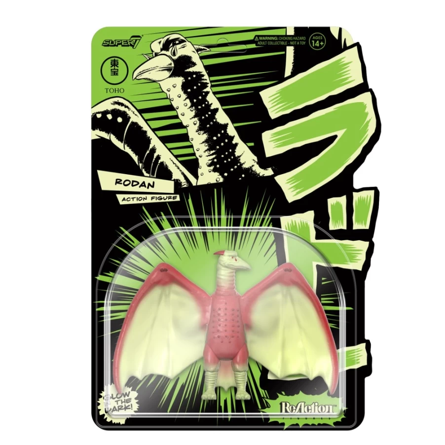 Super7 Shogun Rodan Glow-in-the-Dark Reaction Figure - Toho Wave 1 Collectible