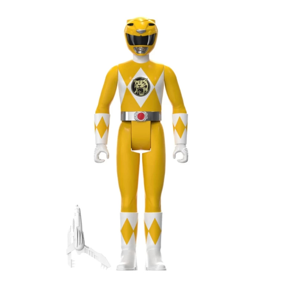 Super7 Mighty Morphin Power Rangers Yellow Ranger SDCC 2023 Exclusive Action Figure - Triangle Box Packaging
