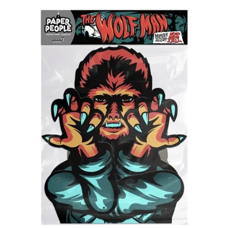 Super7 Universal Monsters The Wolf Man Collectible Paper People Figure