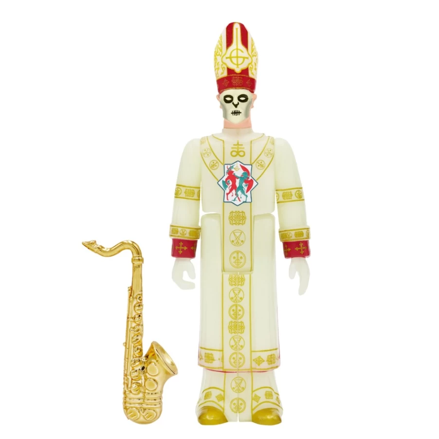Super7 Ghost Reaction Papa Emeritus Nihil Glow-in-The-Dark Action Figure