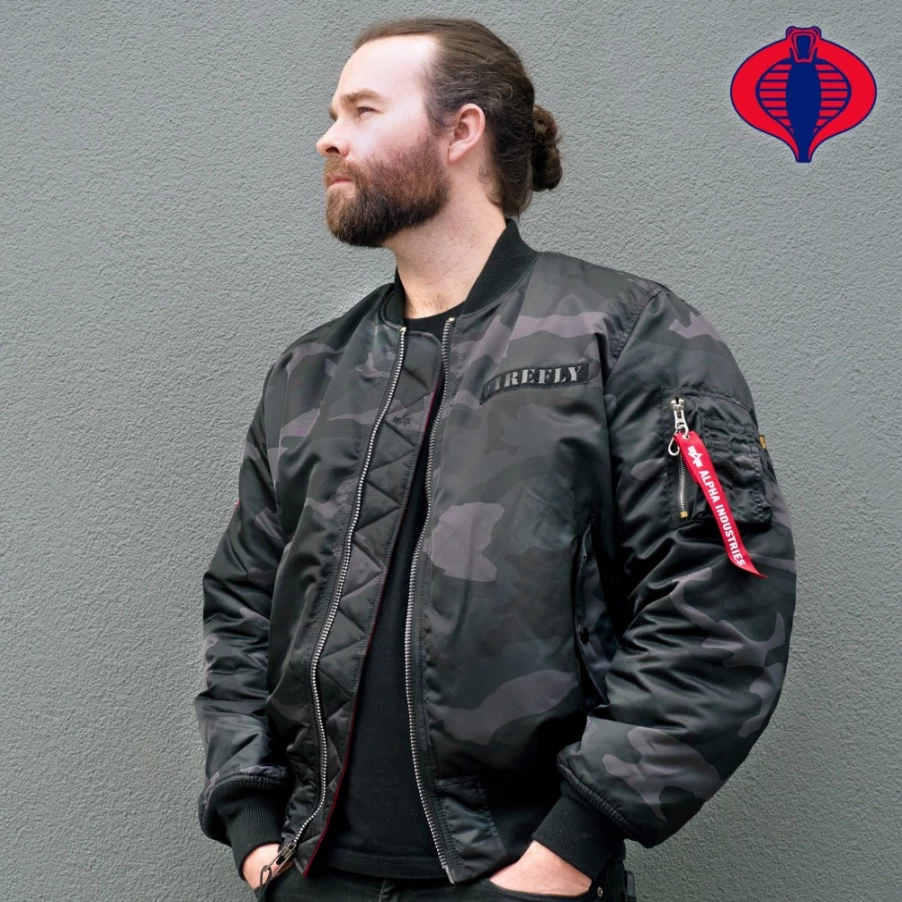 Super7 G.I. Joe x Alpha Industries Firefly Limited Edition Bomber Jacket Collectible