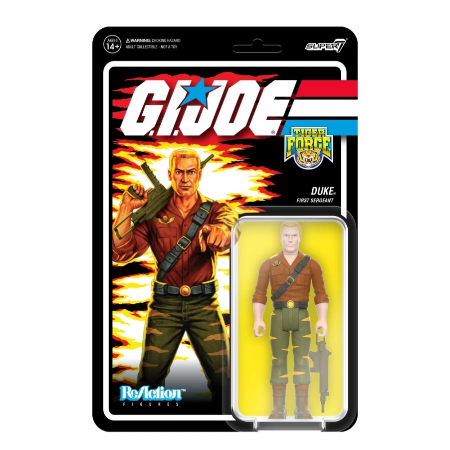 Super7 G.I. Joe Tiger Force Duke Reaction Figure - Wave 6 Collectible Action Figure