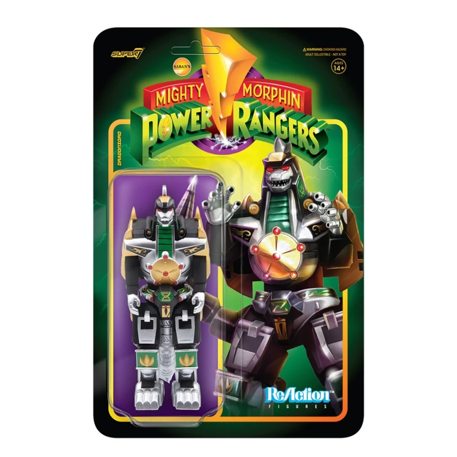 Super7 Mighty Morphin Power Rangers Dragonzord Action Figure - Wave 2 Collectible