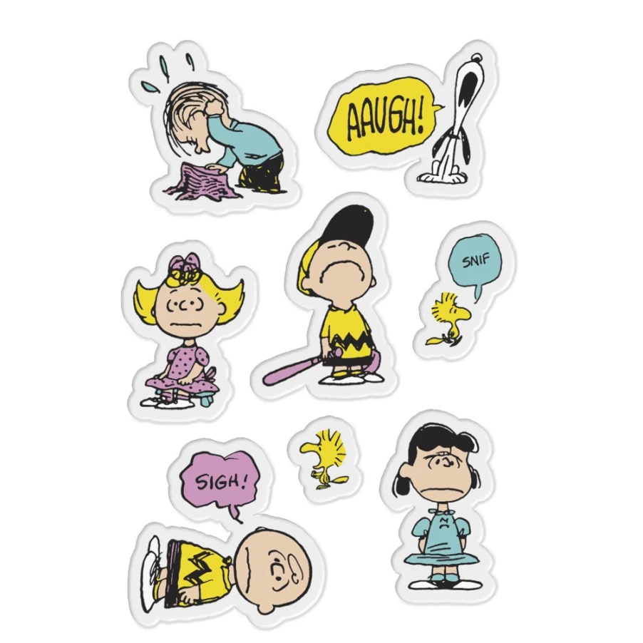 Super7 Peanuts Puffy Stickers Set - Fun Collectible Stickers for Fans