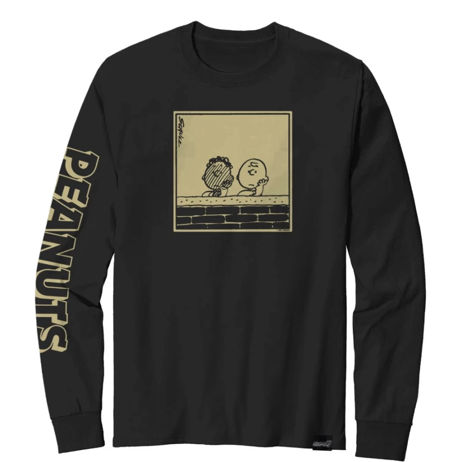 Super7 Peanuts Franklin & Charlie Brown Graphic Long Sleeve T-Shirt