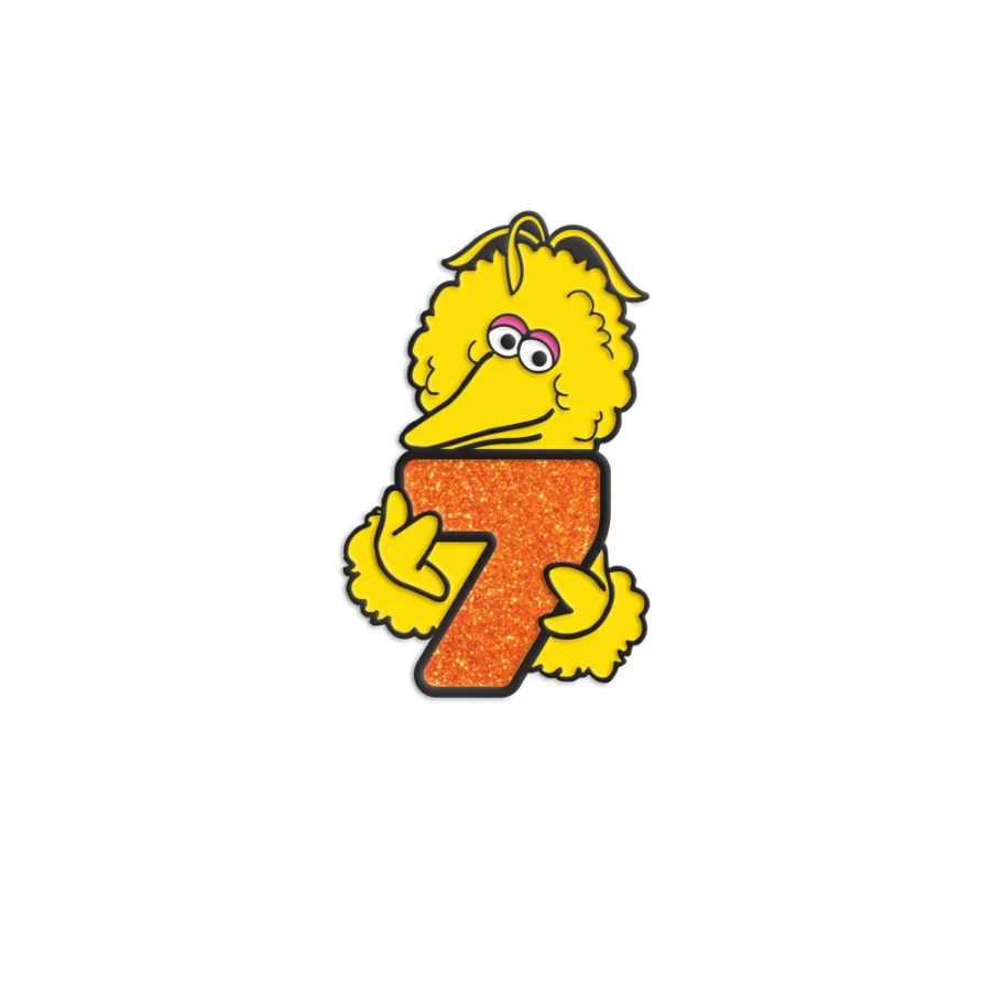 Super7 Big Bird Sesame Street Enamel Pin - Collectible Cartoon Character Badge