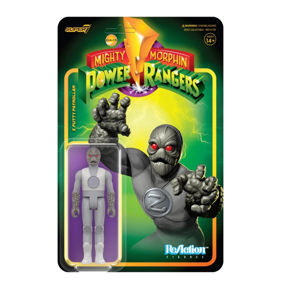 Super7 Mighty Morphin Power Rangers Z Putty Patroller Reaction Figure Wave 4 Collectible Toy