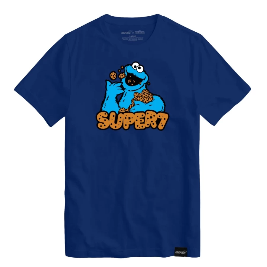 Super7 Cookie Monster Sesame Street Graphic T-Shirt for Adults & Kids