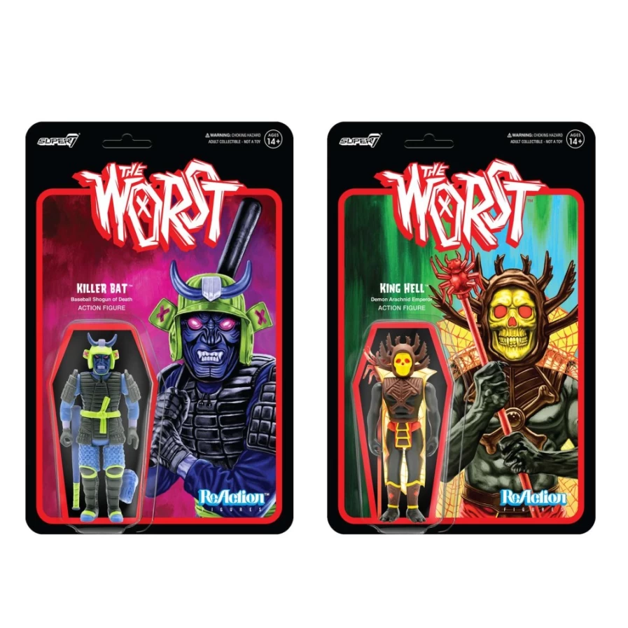 Super7 King Hell Revenant & Killer Bat Specter Reaction Figures – Exclusive Collectible Action Figures