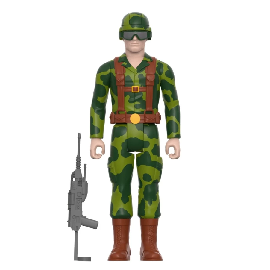 Super7 G.I. Joe Reaction Wave 4 Action Figure - Trooper with Pink Goggles Collectible Toy