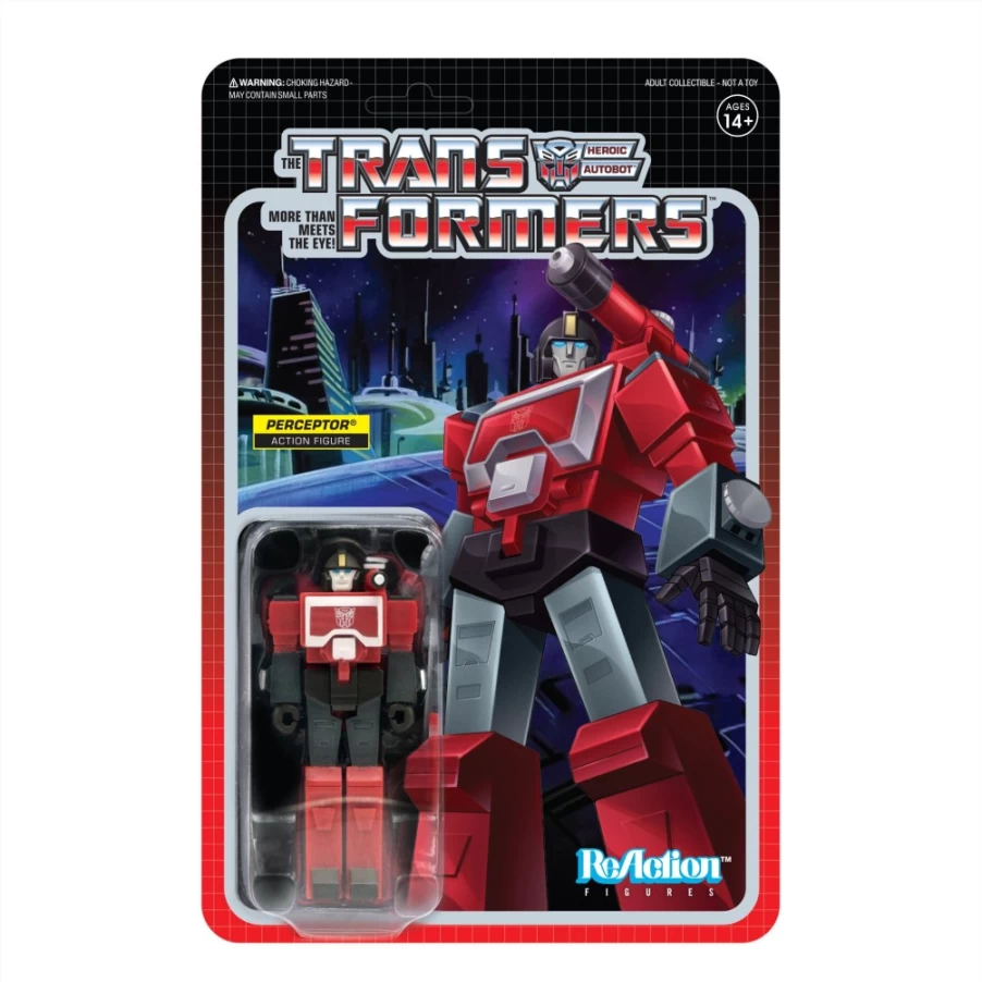 Super7 Transformers Reaction Wave 3 Perceptor Action Figure Collectible