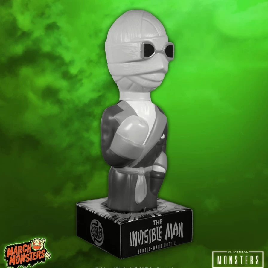 Super7 Universal Monsters Super Soapies Wave 4 - The Invisible Man Silver Screen Edition Collectible Figure