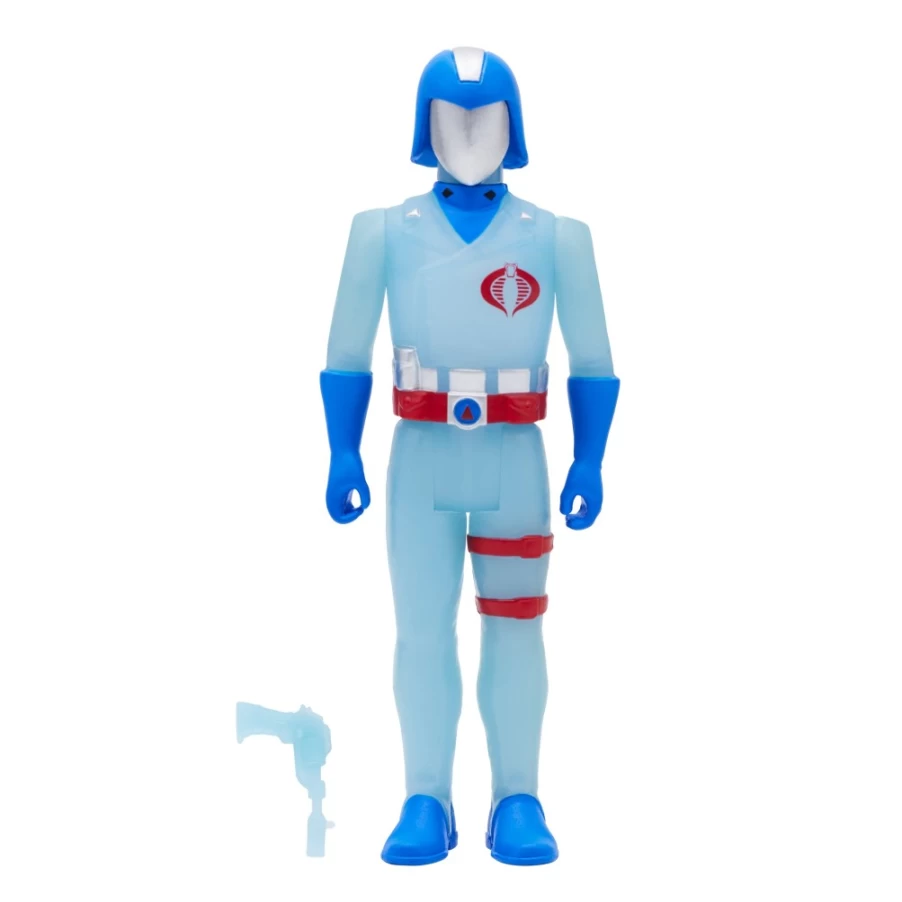 Super7 G.I. Joe Reaction Cobra Commander Glow in The Dark Action Figure Wave 1B
