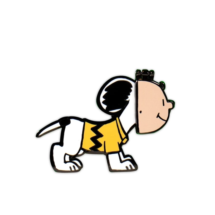 Super7 Snoopy with Mask Peanuts Enamel Pin - Collectible Badge