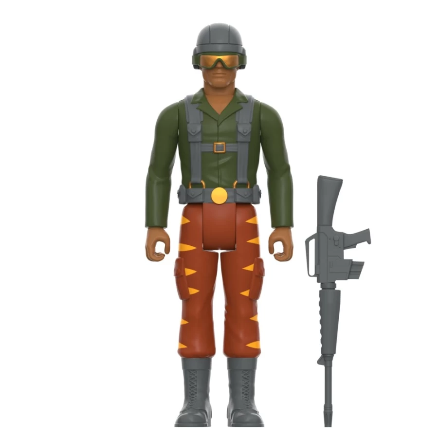Super7 G.I. Joe Reaction Figures Wave 6 - Tiger Force Greenshirt (Goggles Down, Brown) Action Figure