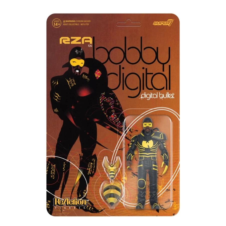 Super7 RZA Reaction Wave 2 - Bobby Digital (Digital Bullet) Action Figure