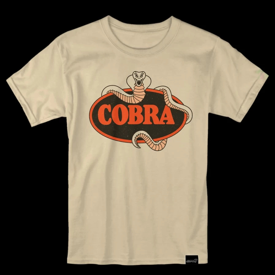 Super7 G.I. Joe Cobra Logo Vintage T-Shirt - Official Licensed Mens Tee