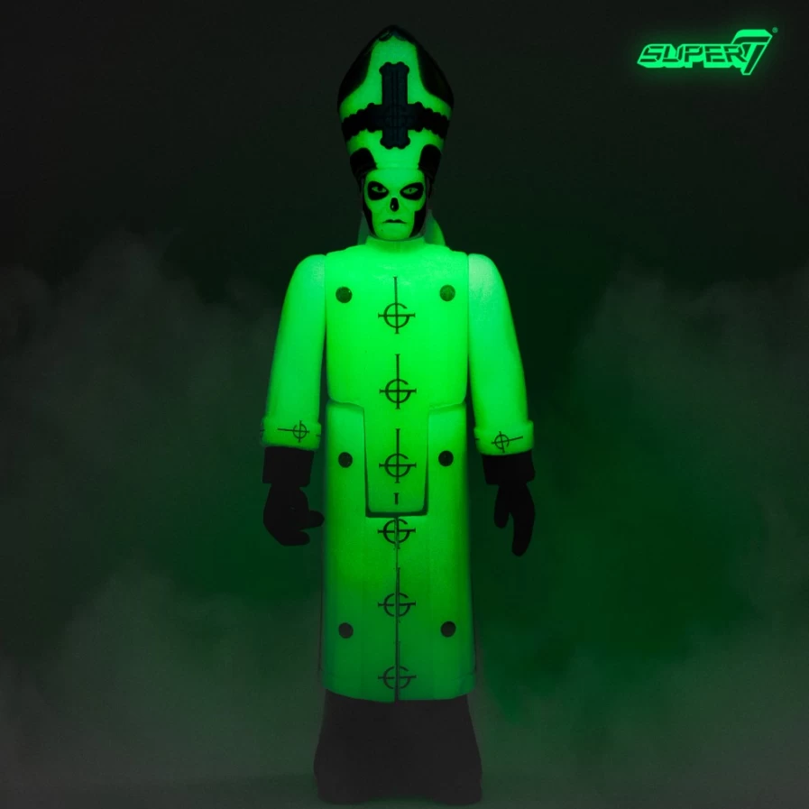 Super7 Ghost Reaction Figure - Papa Emeritus III Glow in The Dark Collectible Toy