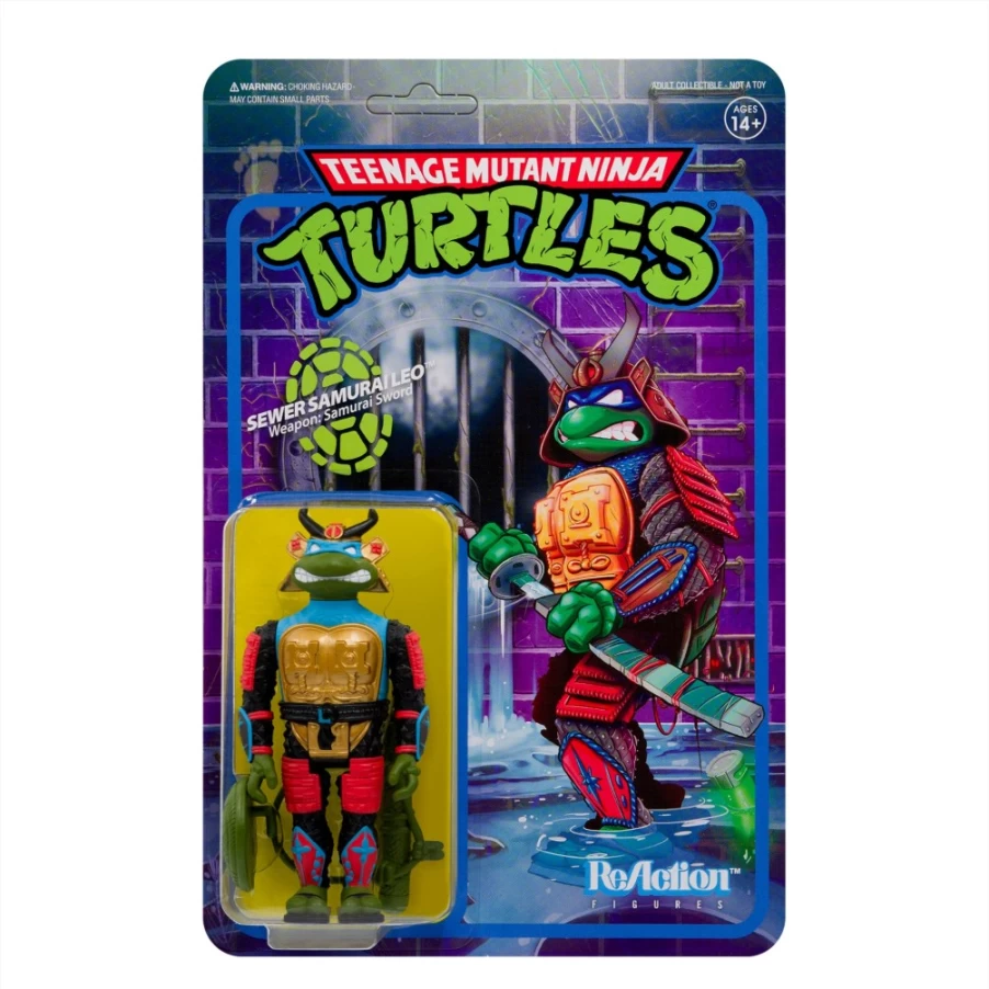 Super7 Teenage Mutant Ninja Turtles Reaction Figures Wave 3 - Samurai Leonardo Action Figure