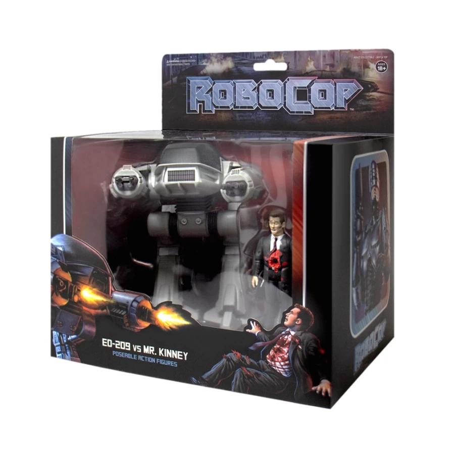 Super7 RoboCop ED-209 vs Mr. Kinney 2-Pack Action Figures ReAction Collection