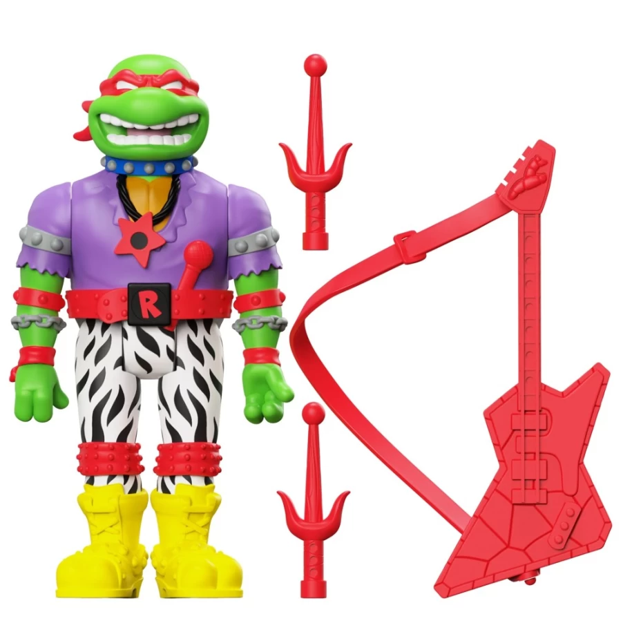 Super7 Teenage Mutant Ninja Turtles Reaction Series Wave 6 Heavy Metal Raphael Action Figure
