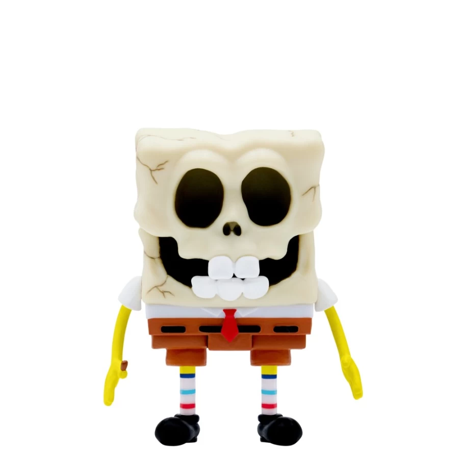 Super7 Spongebob Squarepants Reaction Wave 2 Action Figure - Spongebob Skullpants Collectible Toy
