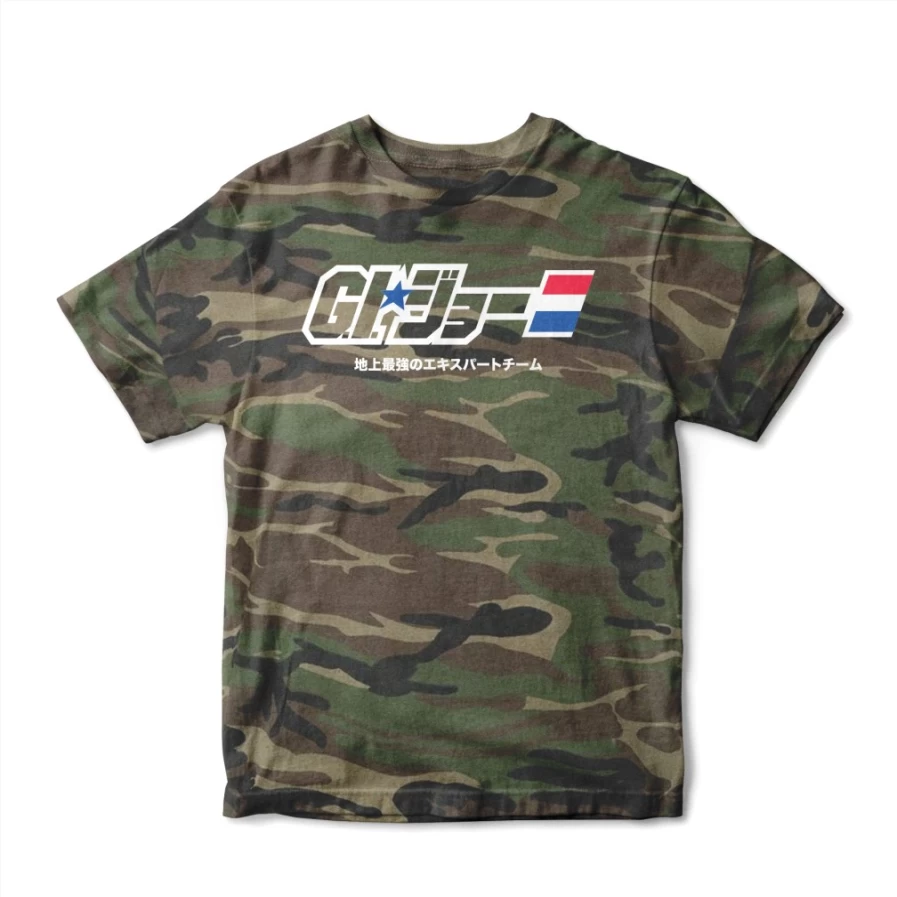 Super7 G.I. Joe Japanese Logo Graphic Tee - Vintage Anime Inspired T-Shirt