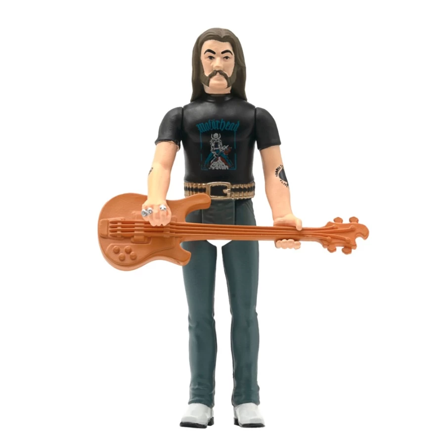 Super7 Motorhead Lemmy Kilmister Reaction Figure with Skull Pile Shirt Collectible Toy