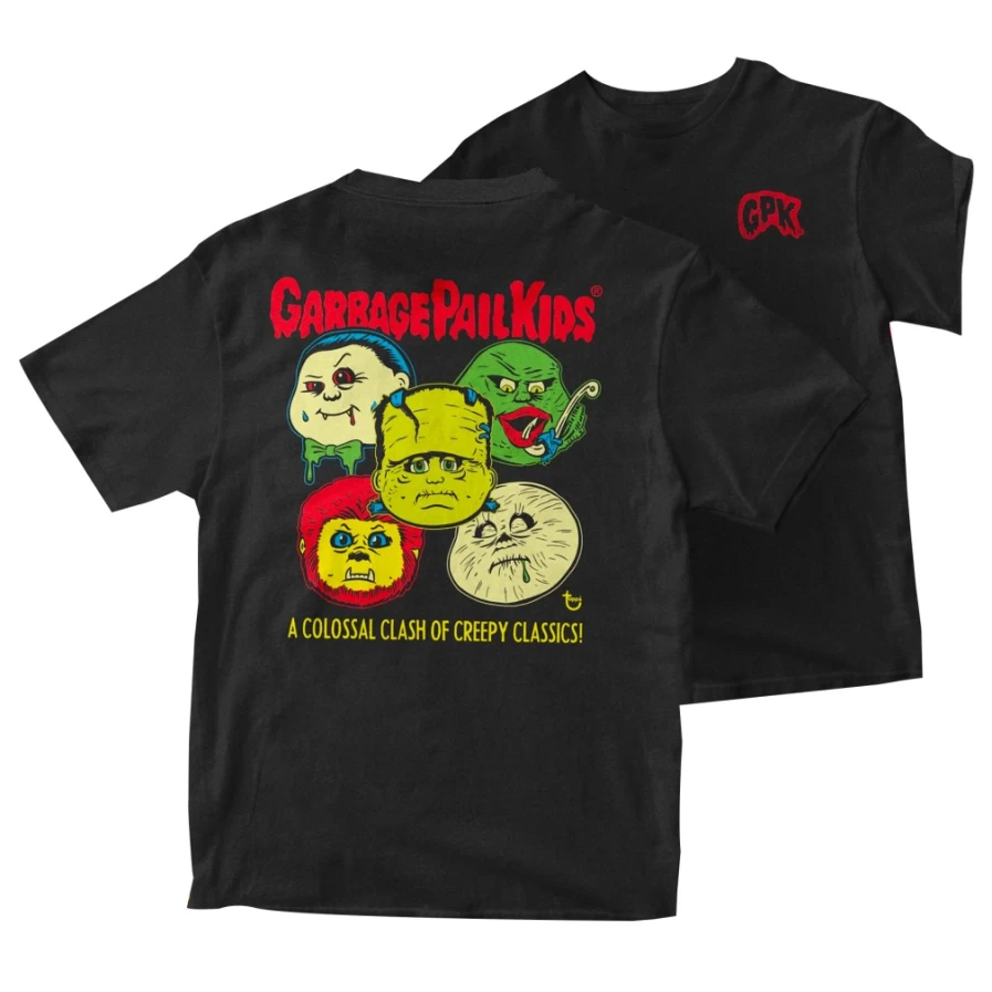 Super7 Universal Monsters X Garbage Pail Kids Creepy Classics Vintage Retro Graphic T-Shirt