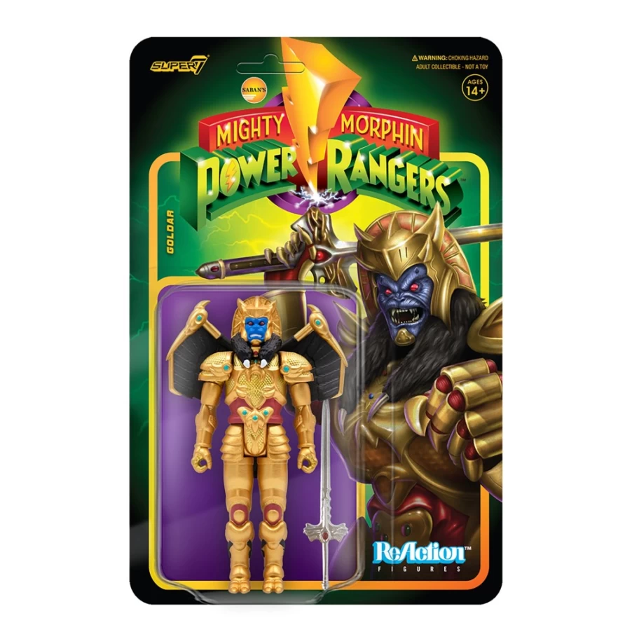 Super7 Mighty Morphin Power Rangers Goldar Action Figure - Wave 2 Collectible