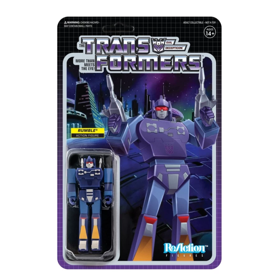 Super7 Transformers ReAction Figure Wave 2 - Rumble Collectible Toy
