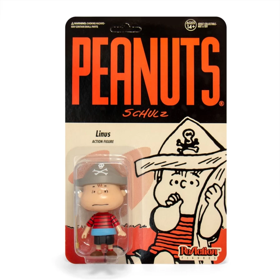 Super7 Peanuts Pirate Linus Action Figure - Collectible Vinyl Statue