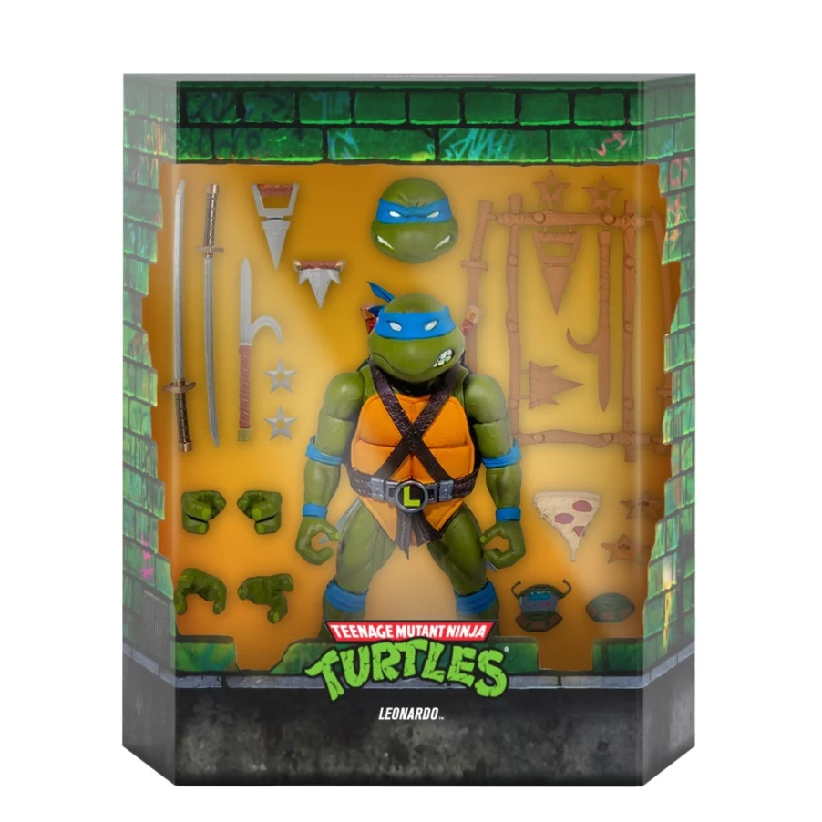 Super7 Teenage Mutant Ninja Turtles Ultimates! Series 2 Leonardo Action Figure