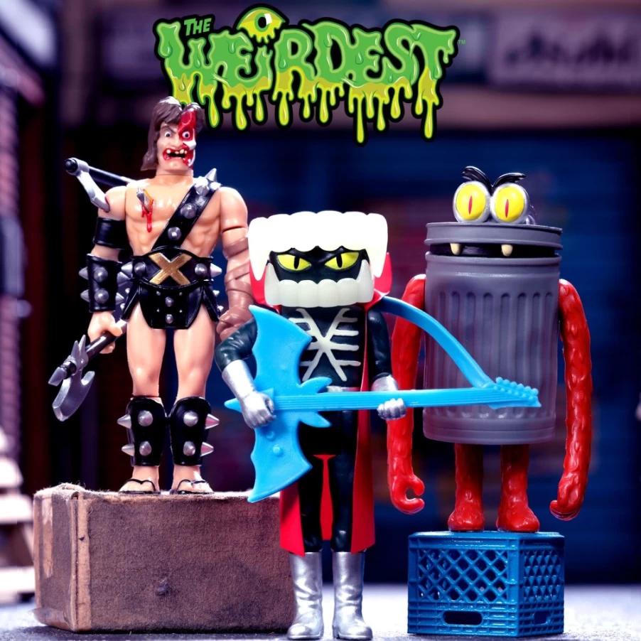 Super7 The Weirdest Wave 1 Action Figures - Blood, Trashquatch & Gor-Ior Collectibles