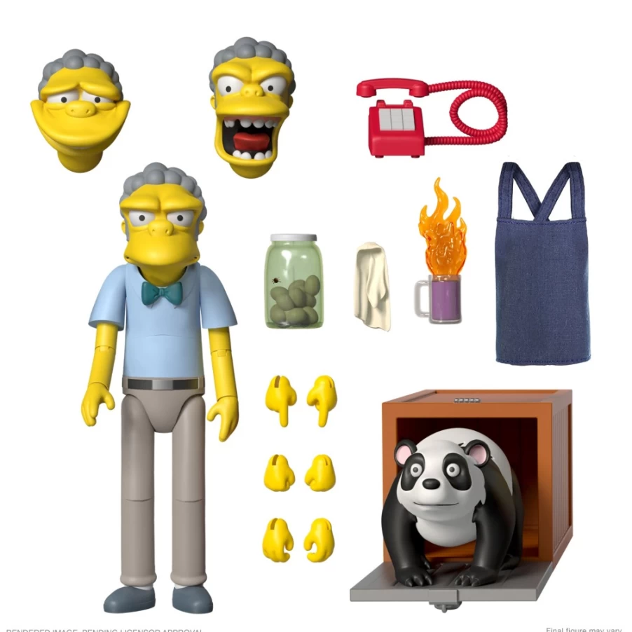 Super7 The Simpsons Ultimates! Wave 1 - Moe Szyslak Action Figure (Pre-Order)