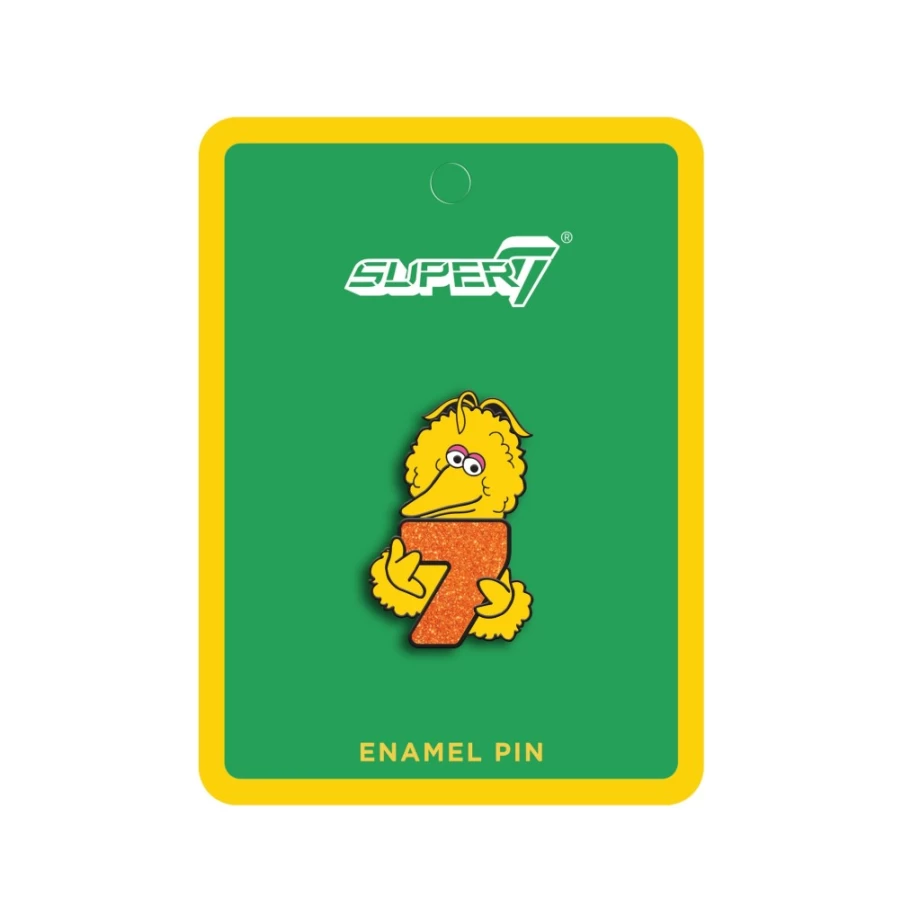 Super7 Big Bird Sesame Street Enamel Pin - Collectible Cartoon Character Badge