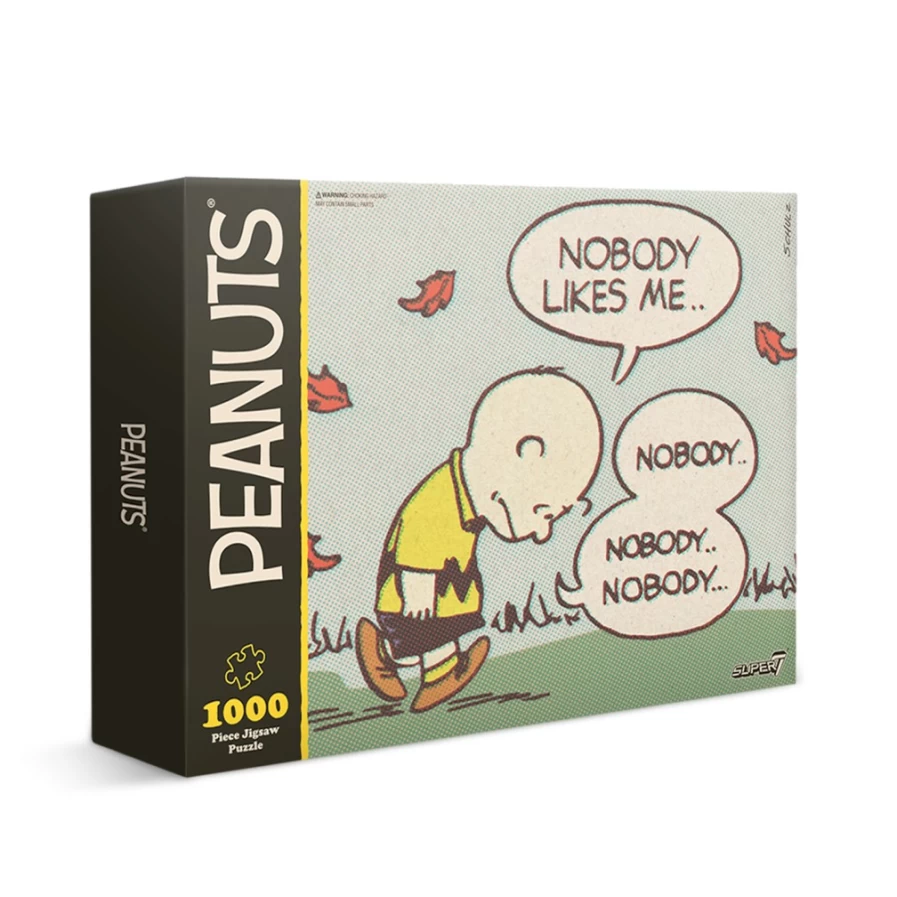 Super7 Peanuts Puzzle - Sad Charlie Brown Collectible Toy for Fans