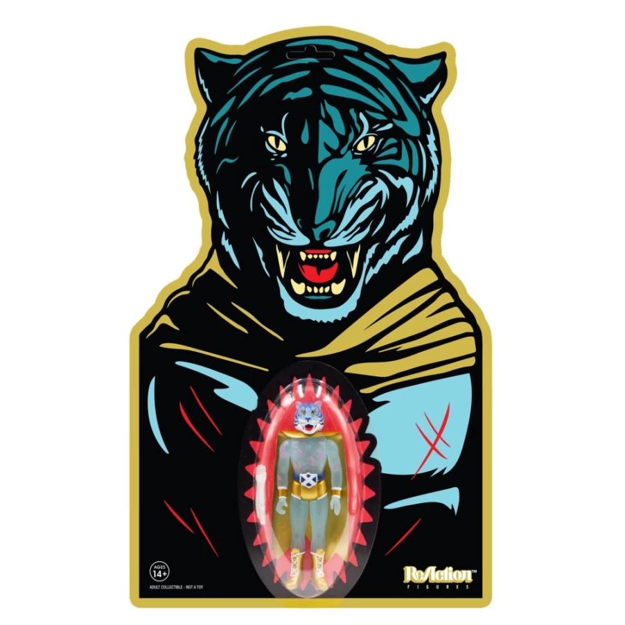 Super7 Red Tiger Monster Glow Reaction Figure - Limited Edition Collectible