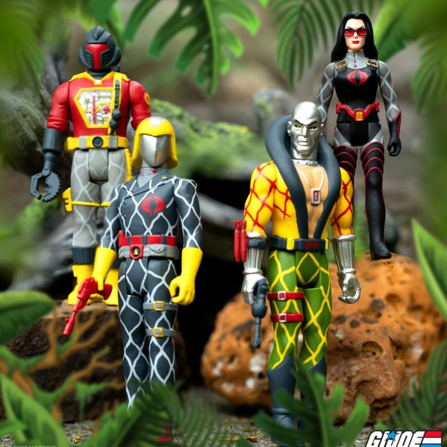 Super7 G.I. Joe Reaction Figures Wave 6 - Python Patrol Action Figure Set (4-Pack)