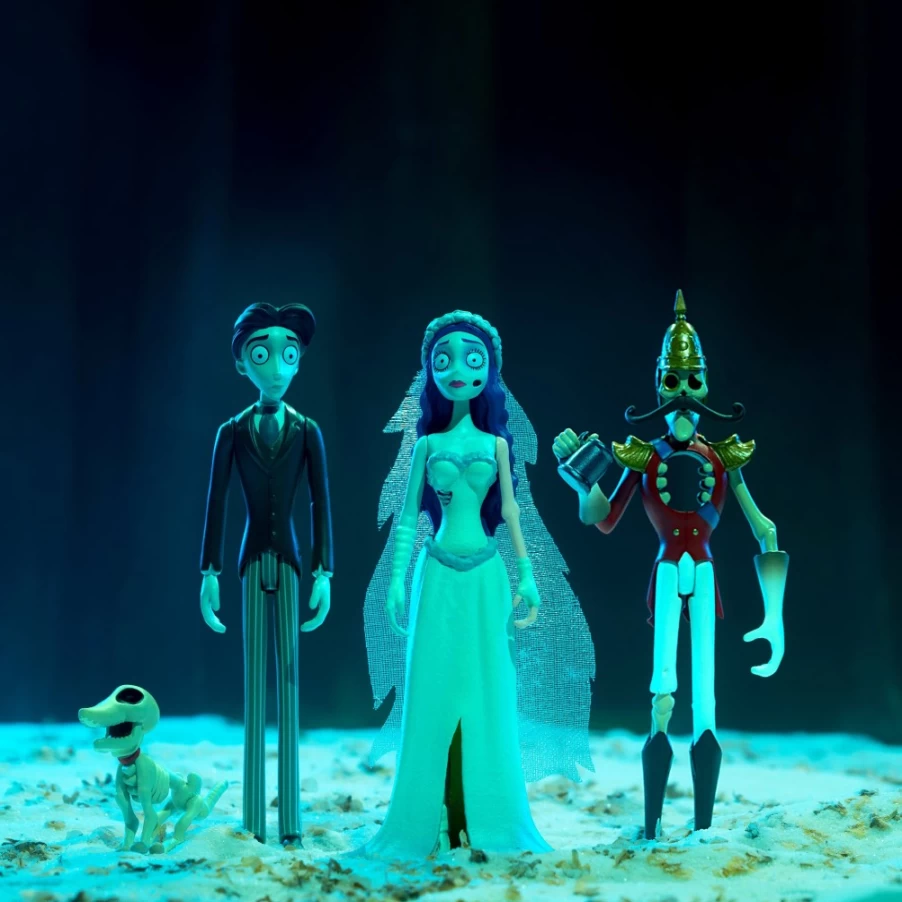 Super7 Tim Burton's Corpse Bride Reaction Figures 3-Pack Collectible Set