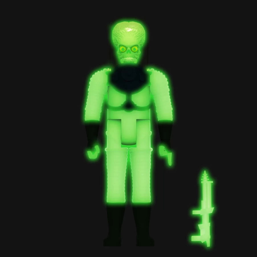 Super7 Mars Attacks Reaction Wave 2 Glow-In-The-Dark Invasion Action Figures